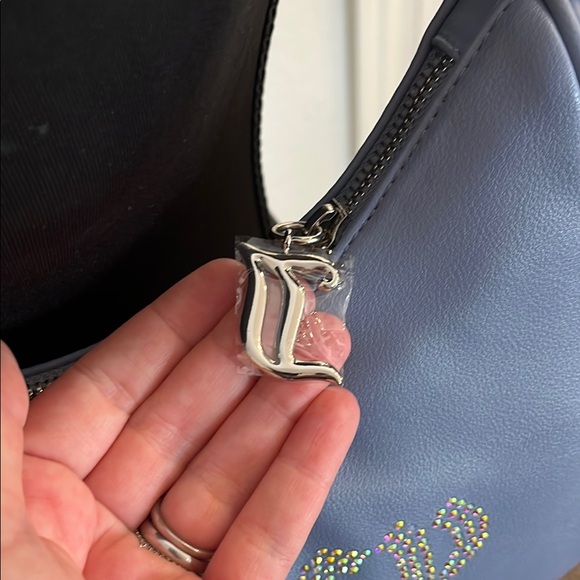 Juicy Couture Blue Crescent Shoulder Bag with Gem Logo💎 - Picture 6 of 10
